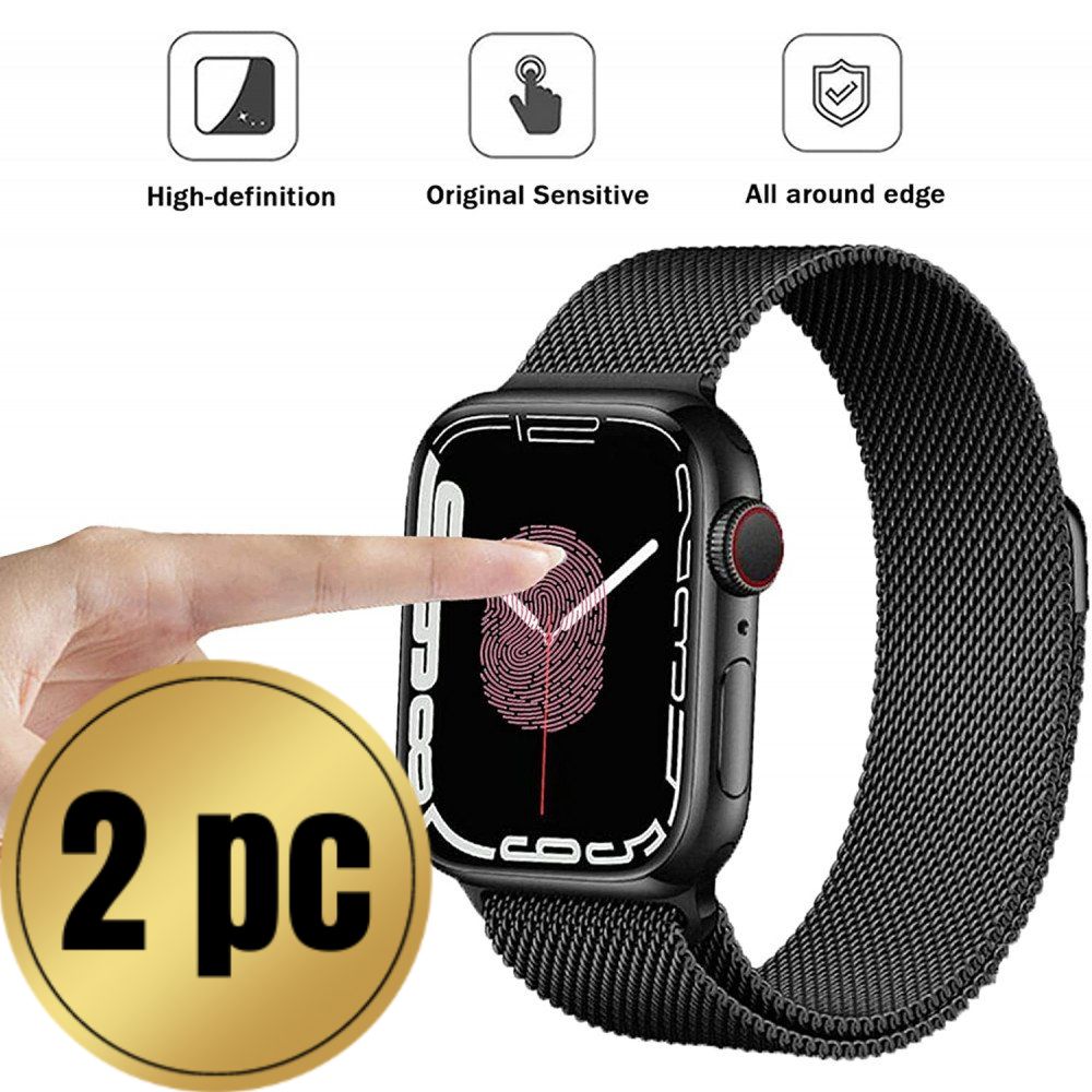 Crystal Clear PMMA SCreen ProteCtor for Apple WatCh 40MM Series 6/5/4/SE - Easy Install Kit (2-PaCk)
