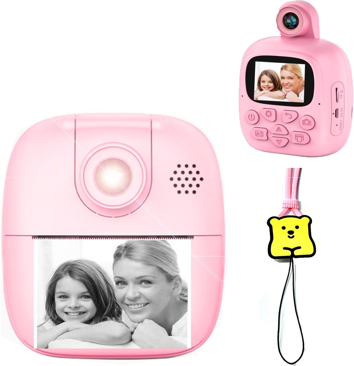 Kids DIGITAL CAMERA: 1080P HD, 2'' Screen, Built-In Games, Instant Print - Fun for Children
