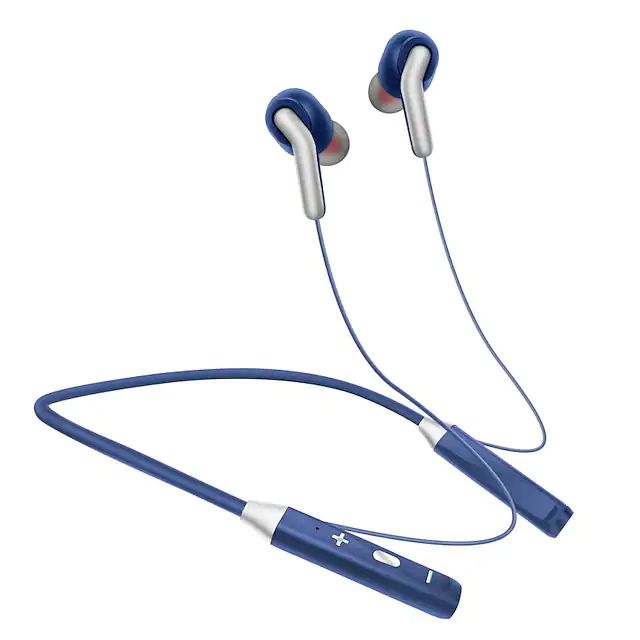 Neck Hanging Stereo Bluetooth Wireless Sport EarPHONEs Neckband (Blue)Alcatel Dawn A5027 / Acquire /