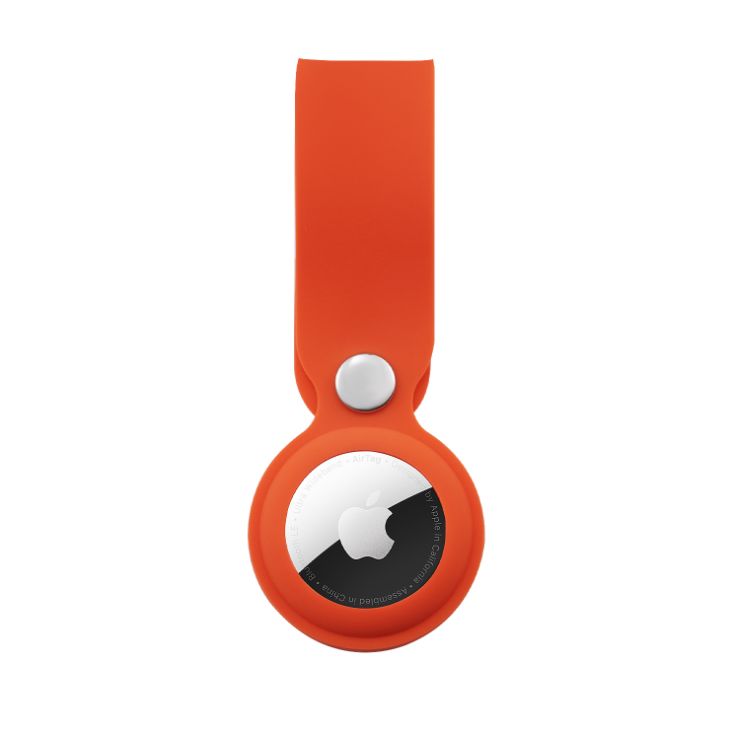 Wholesale Long Silicone AirTag Tracker Holder Loop Case Cover Ring Key ...