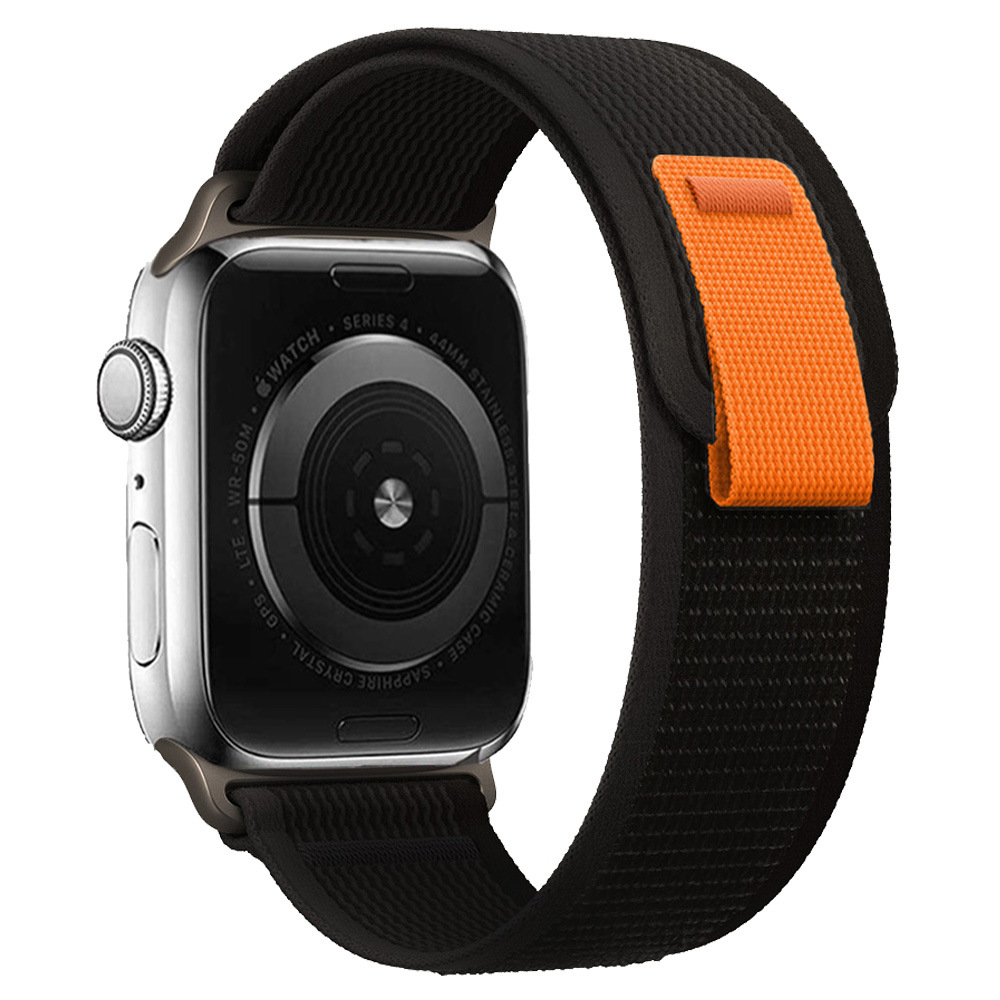 Sport Nylon Hook Loop Band for Apple Watch Series Ultra/SE 49/45/44/42MM - Adjustable MAGIC ...