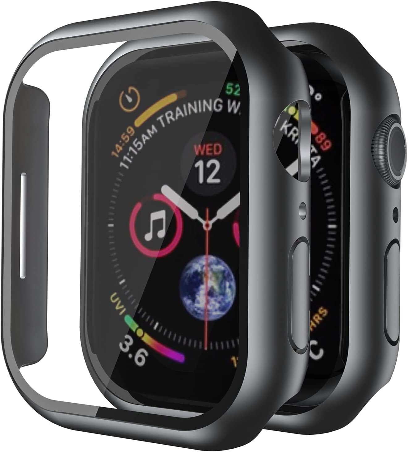 Apple watch case and screen protector top