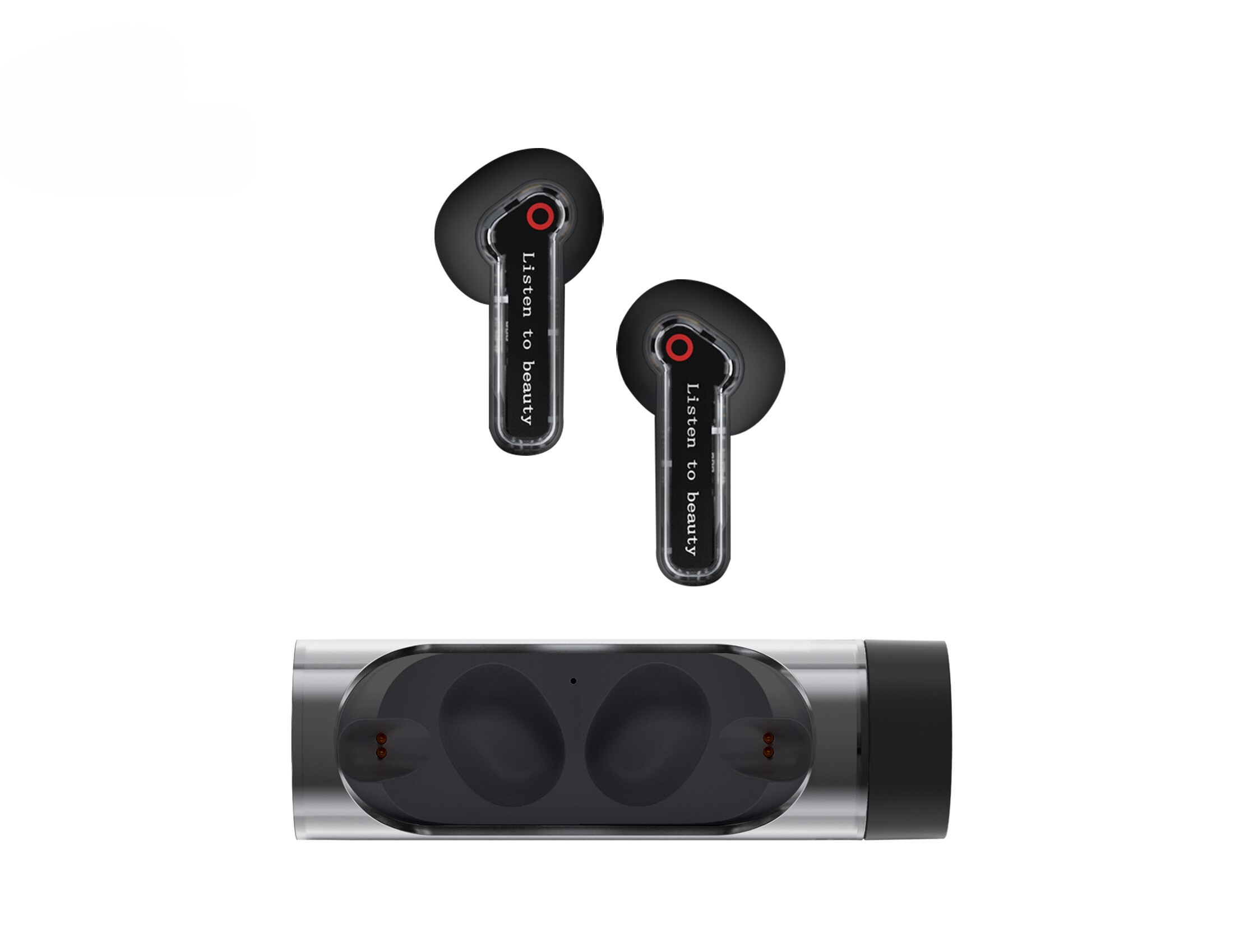 Sleek Capsule TWS Bluetooth Earbuds: Ultimate Sound for CELL PHONEs & Devices (Black)