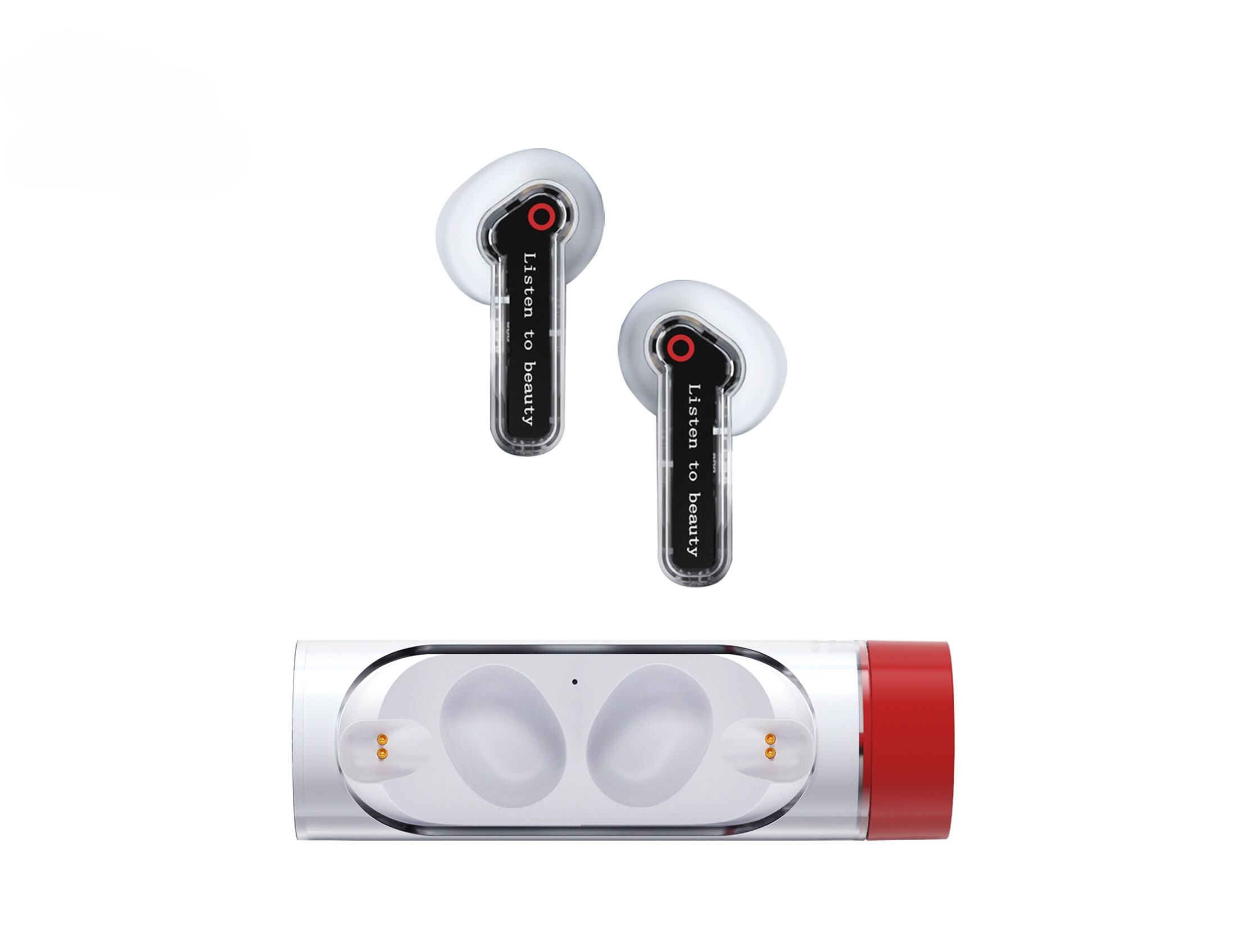 Sleek TWS Bluetooth Earbuds: Ultimate Sound, Superior Audio for Universal CELL PHONEs (White)