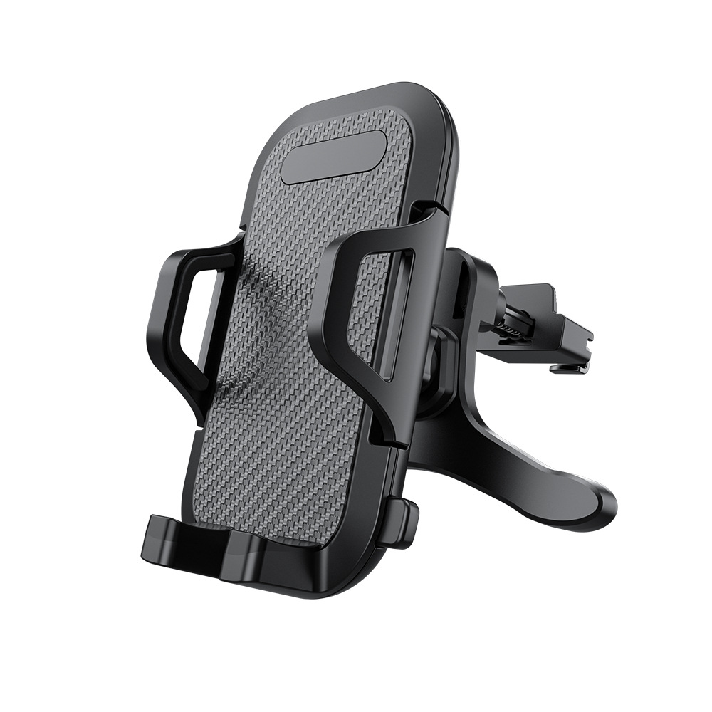 Easy to Operate Air Vent Clip CELL PHONE Car Cradle Holder for Universal PHONEs C052 (Black)