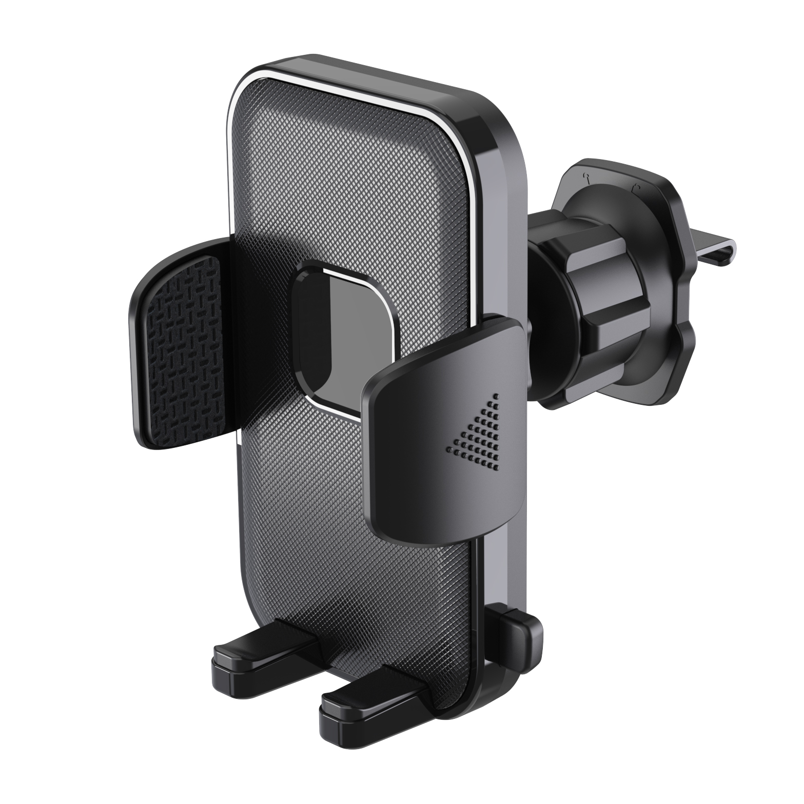 Secure Car PHONE Holder Air Vent Mount Universal Adjustable CELL PHONE Cradle Clip Black