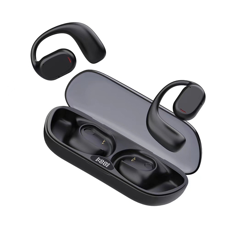 Open-Ear TWS Bluetooth Gaming Earbuds F100: Wireless Stereo Headset with BATTERY Indicator