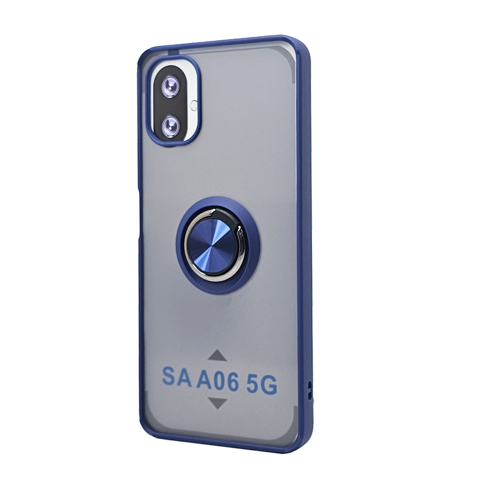 Tuff Slim Armor RING Stand Case for Samsung Galaxy A06 5G - Protective Hybrid Cover Navy Blue