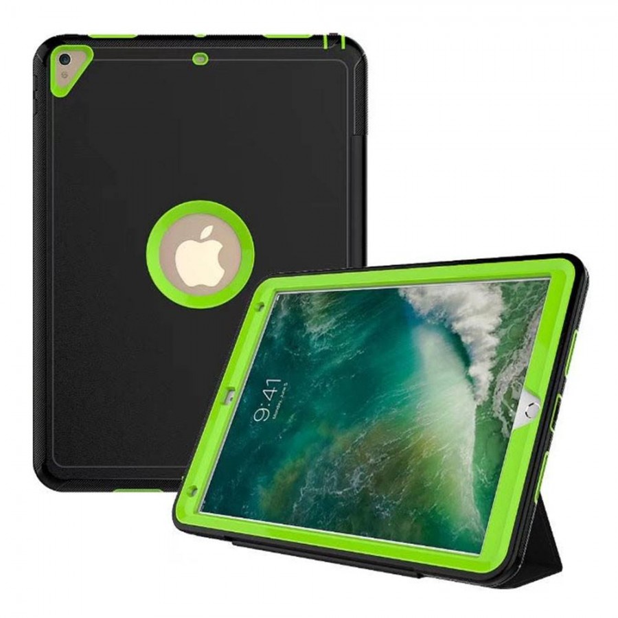 Strong Armor Heavy Duty Protection Hybrid Kickstand Case with Smart Cover for Apple iPad Air
