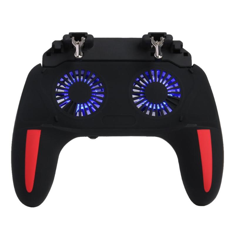 Pro Gaming GAMEpad H10 Dual Cooling Fan Trigger Clip Universal Mobile Controller Black