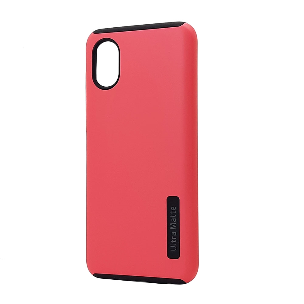 Ultra Matte Armor Hybrid Case for Samsung Galaxy A03 Core (Hot Pink)