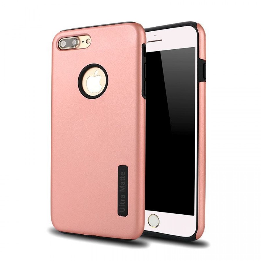 Ultra Matte Armor Hybrid Case for Apple iPHONE 8 Plus / 7 Plus (Rose Gold)