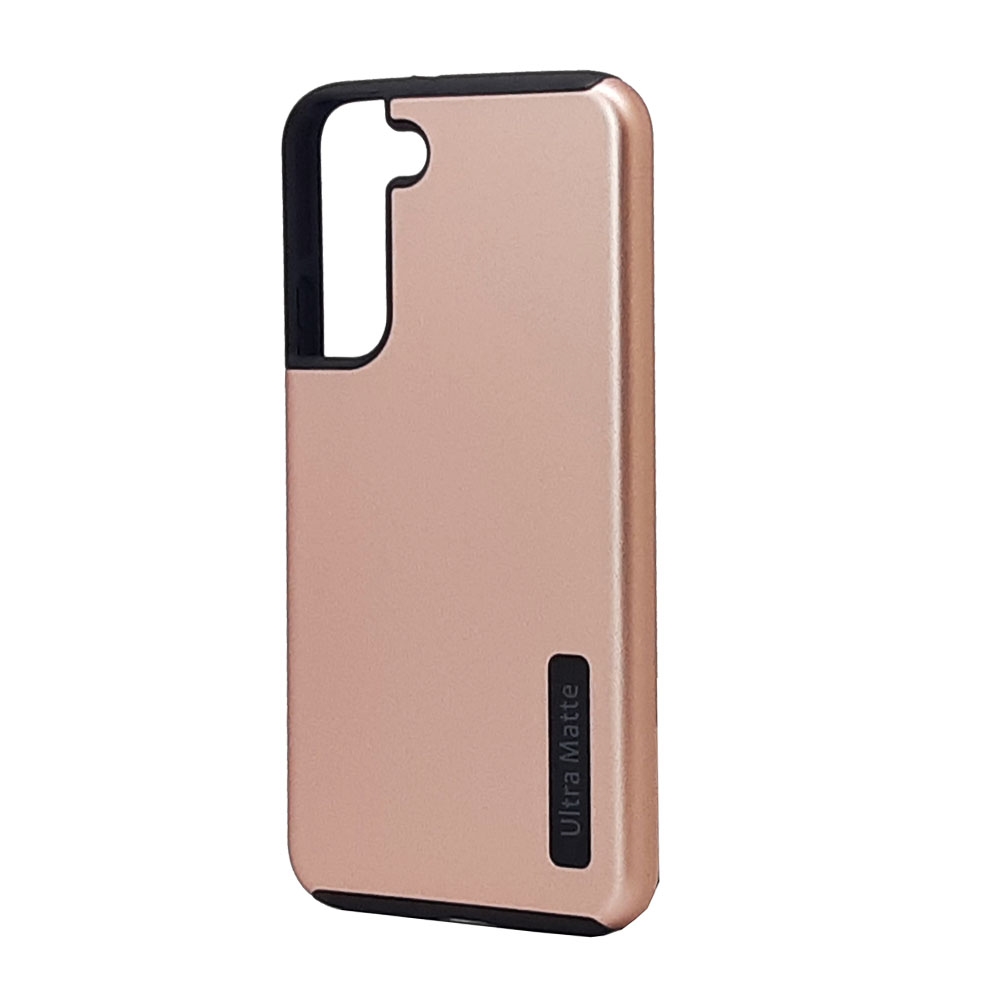 Ultra Matte Armor Hybrid Case for Samsung Galaxy S23 Plus 5G (Rose Gold)