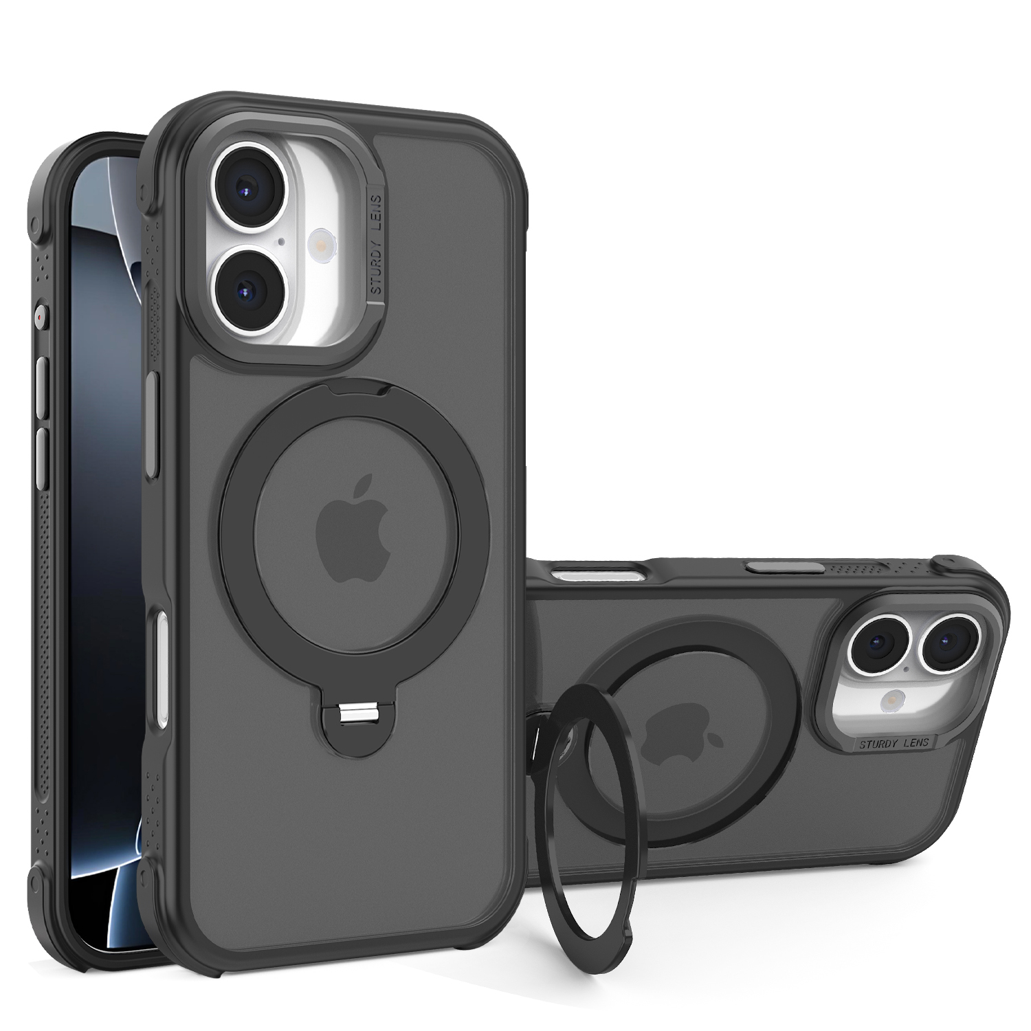 Matte 360 Kickstand iPhone 17 Black