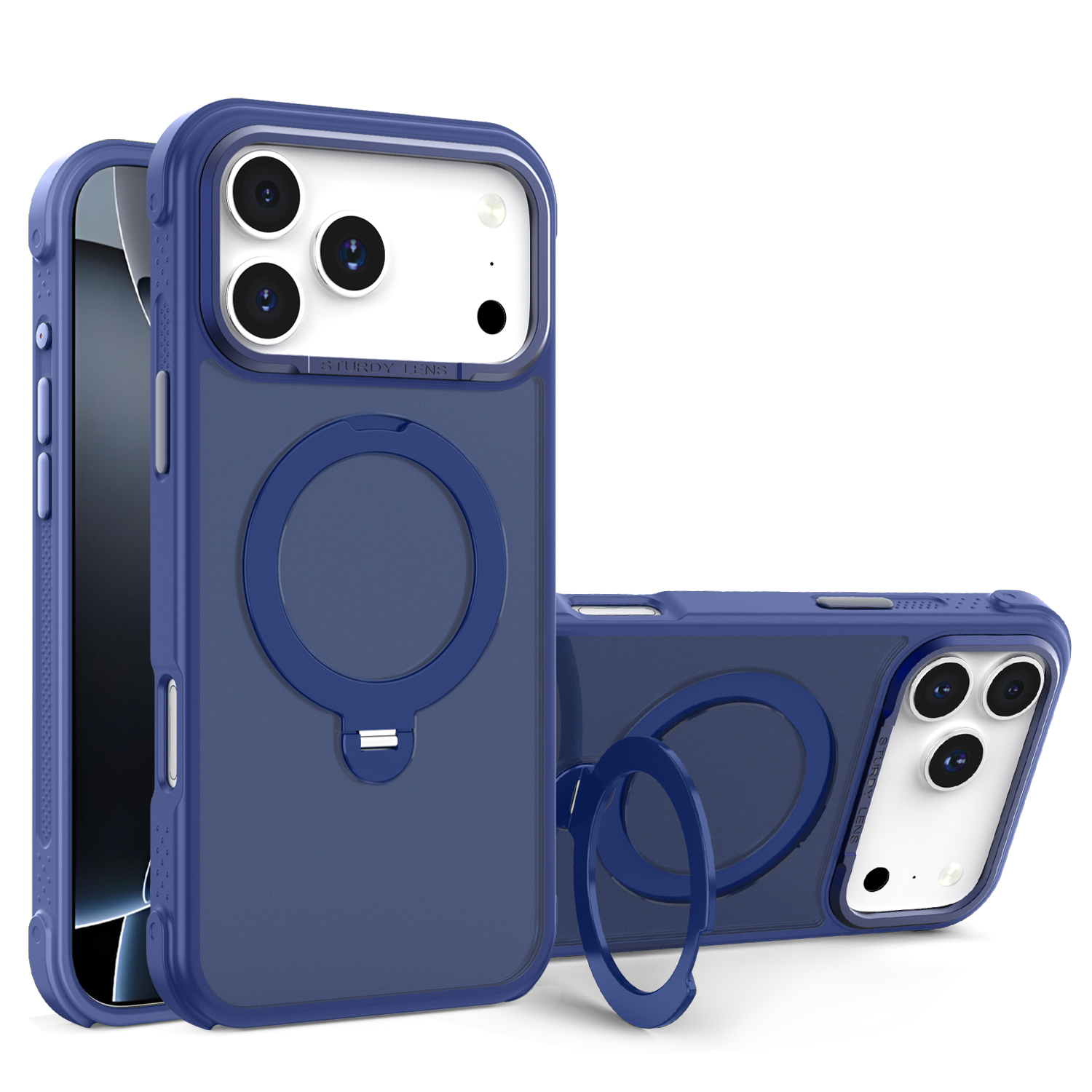 Matte 360 Kickstand Blue iPhone 17 Pro