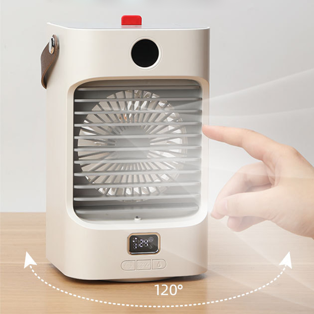 ''LED Portable Air Conditioner FAN, Personal Air Cooler with Icebox, USB Desk FAN with 3''''''''''