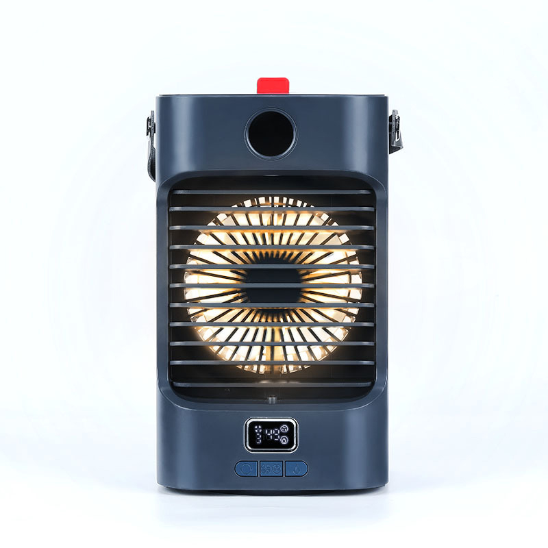 LED Portable Air Conditioner FAN, Personal Air Cooler with Icebox, USB Desk FAN with 3''''