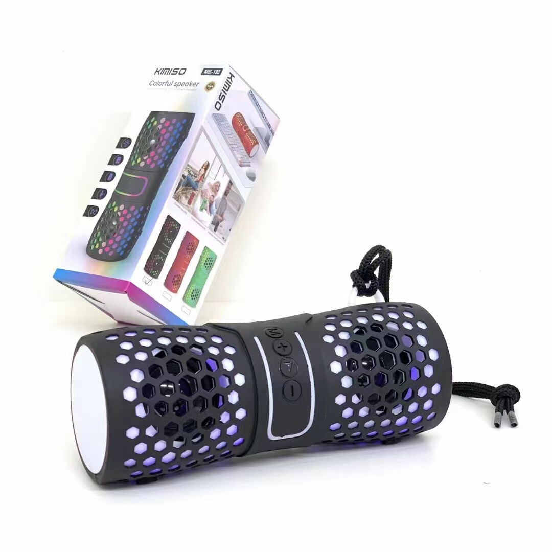 360 Bluetooth Soundbar: Wireless Speaker with LED, FM Radio & Multi-Input for Universal Devices