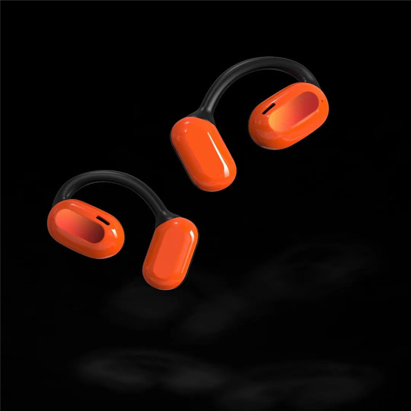 Open Ear TWS Bluetooth Wireless Stereo Music Gaming Sport Earbuds Headset (Orange)