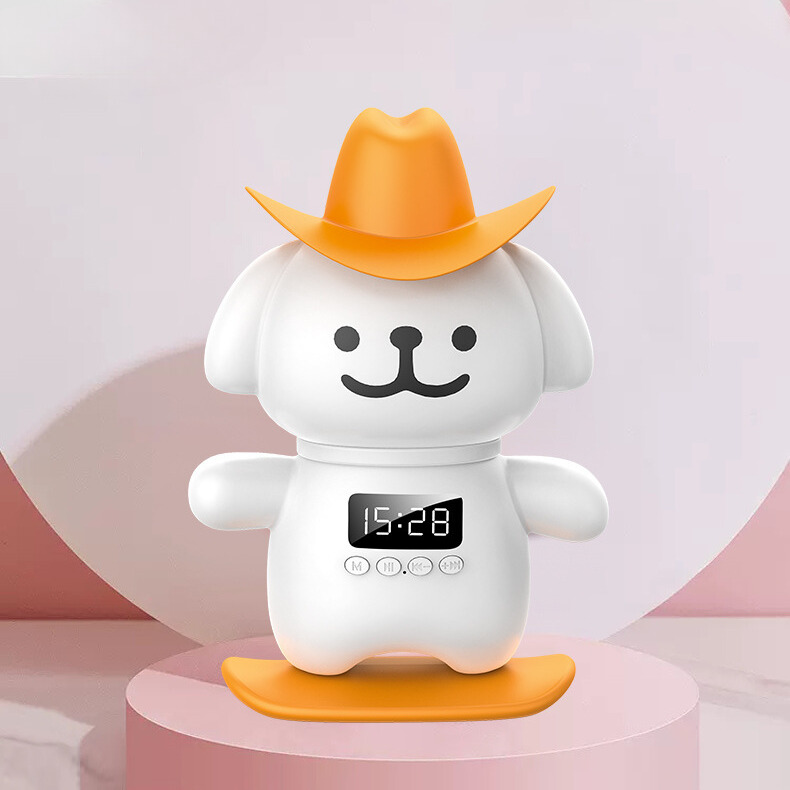 Cute DOG Bluetooth Speaker: Stylish Wireless Sound for Phones & Devices (White, L31)