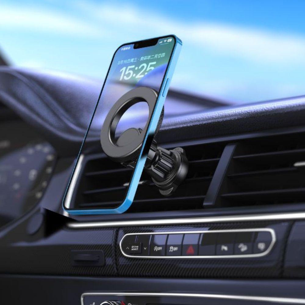 Magnetic MagSafe Air Vent Car Mount PHONE Holder - Universal CELL PHONE Hands-Free Mount Black