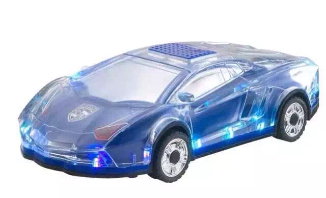 Crystal Clear Sports CAR Bluetooth Speaker for Universal Devices - Luxury Design (Blue)