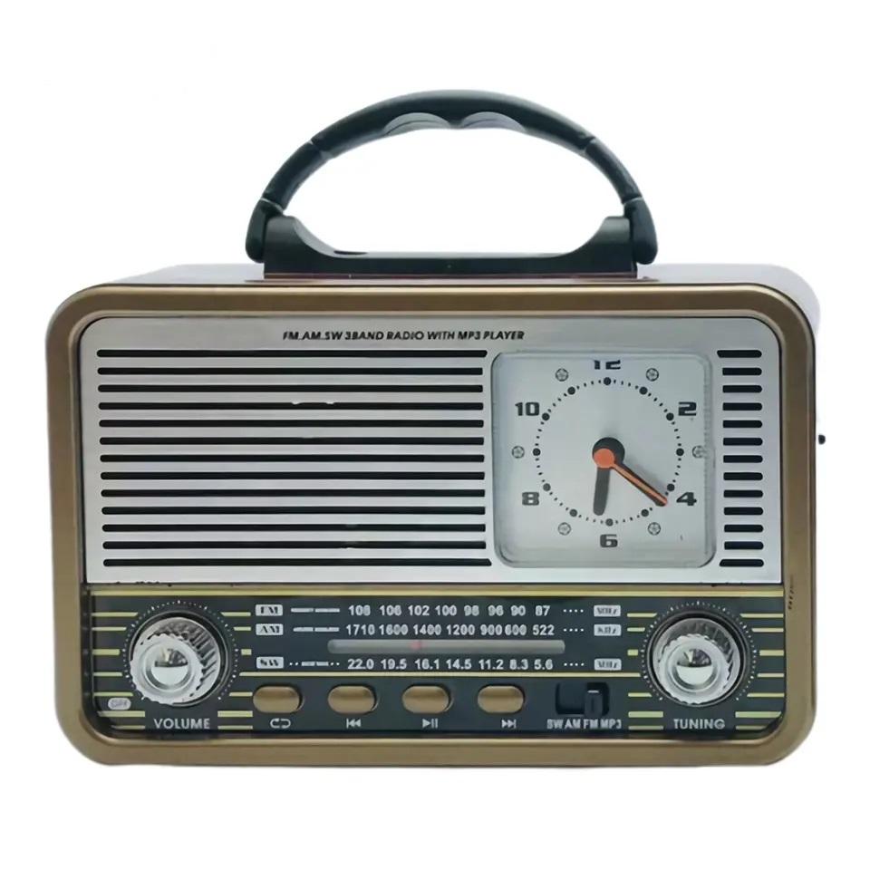 Wholesale Desktop Radio: FM/AM/SW 3-Band, Clock, USB & TF