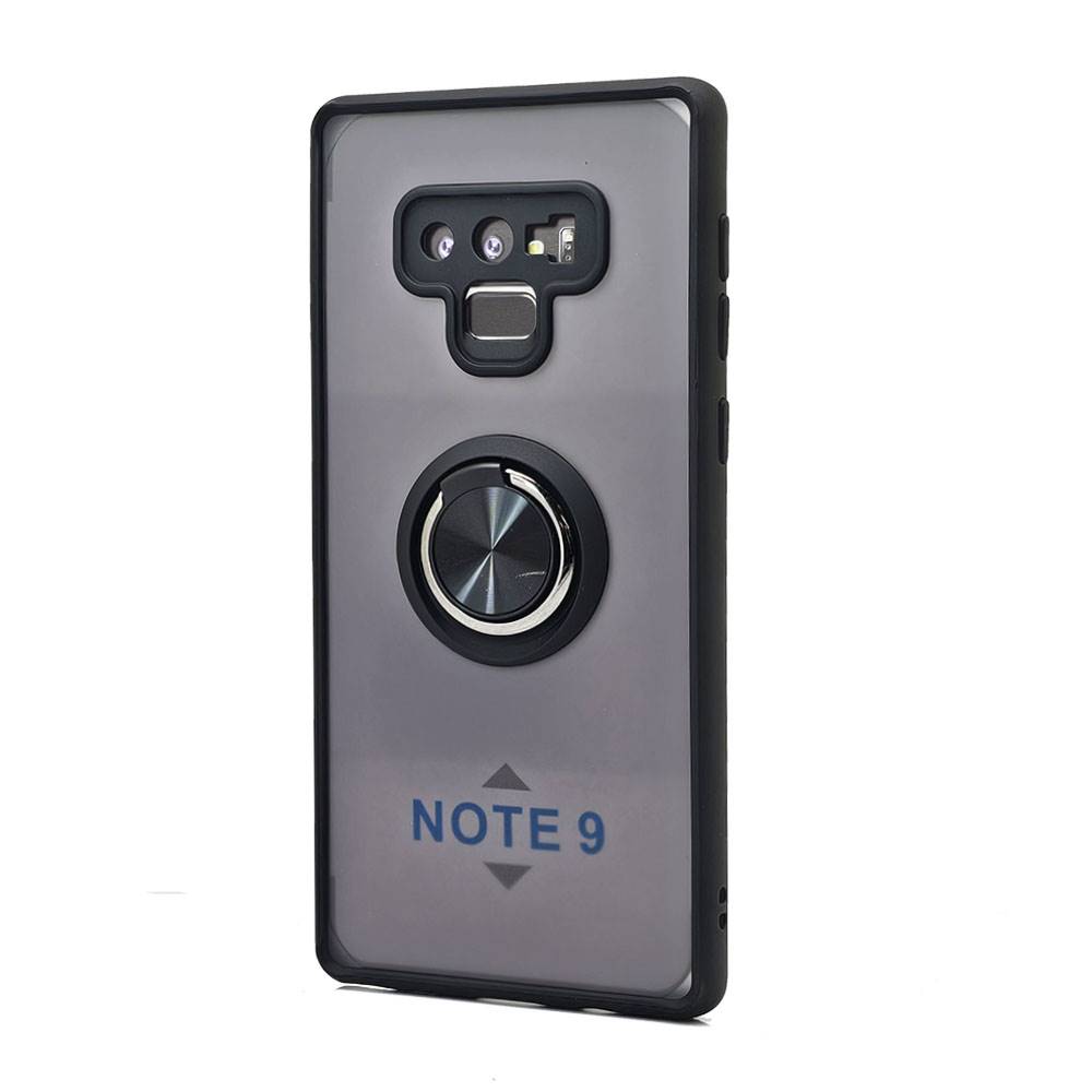 Tuff Slim Armor Ring Stand Case for Samsung Galaxy Note 9 - Military Grade Drop ProteCtion BlaCk