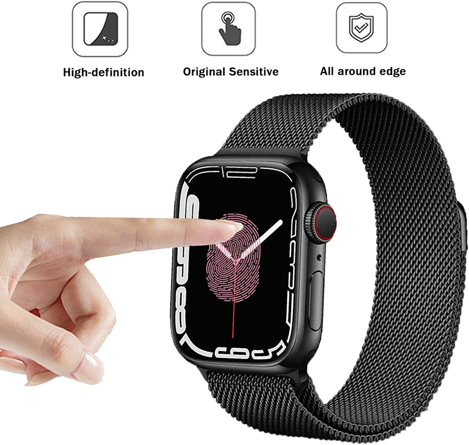 Premium Protection PMMA Screen Protector for Apple WATCH Series 6/5/4/SE [40MM] (Clear)