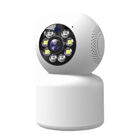 1080P HD Infrared Night Vision AI Motion Detection 360 Home Security Camera Monitor Q11 (White)