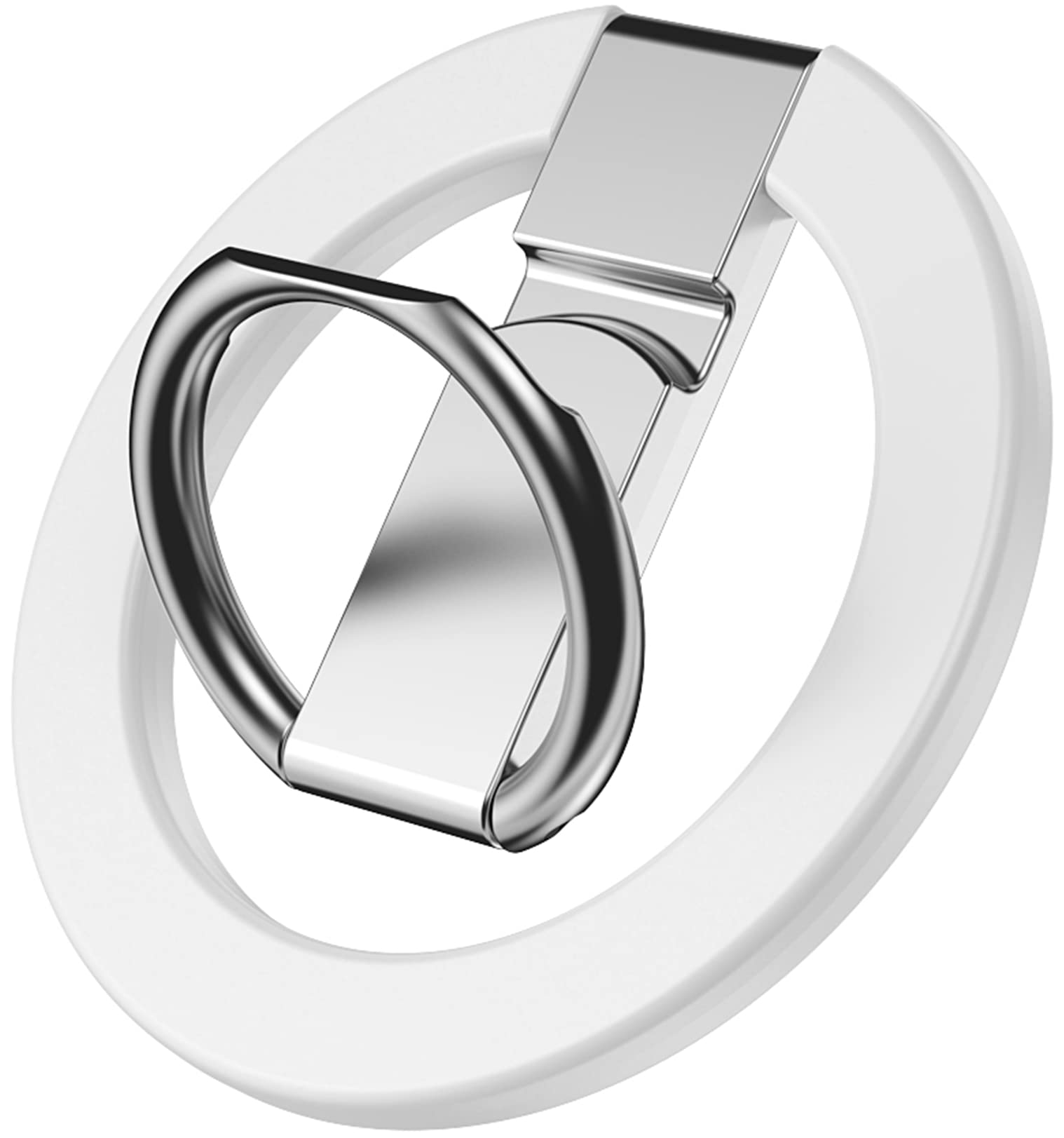 Magnetic MagSafe PHONE Ring Holder: 360 Rotation, Adjustable Kickstand for All CELL PHONEs
