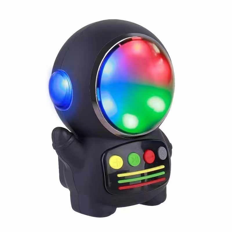 Astronaut Figure LED Light Portable Bluetooh Wireless SPEAKER S280 (Black)