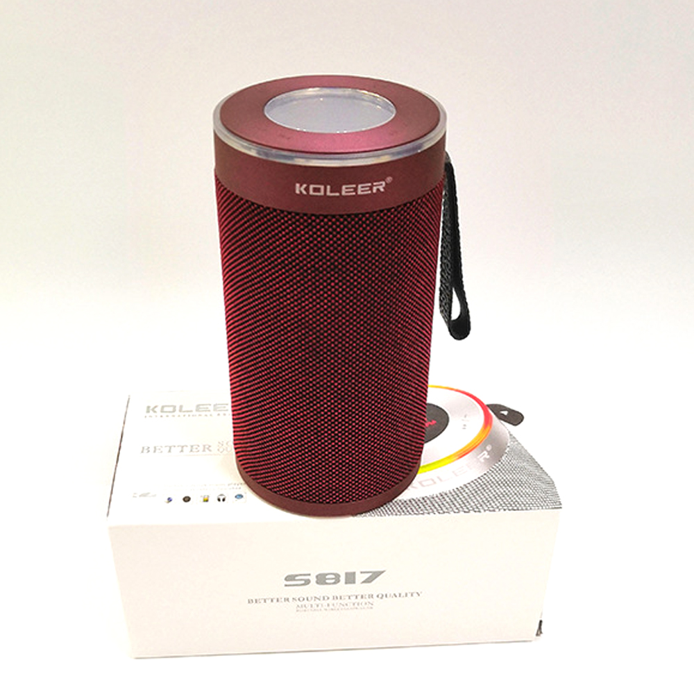 Upgrade Listening Experience with Powerful Wireless Portable SPEAKER S817 (Red)