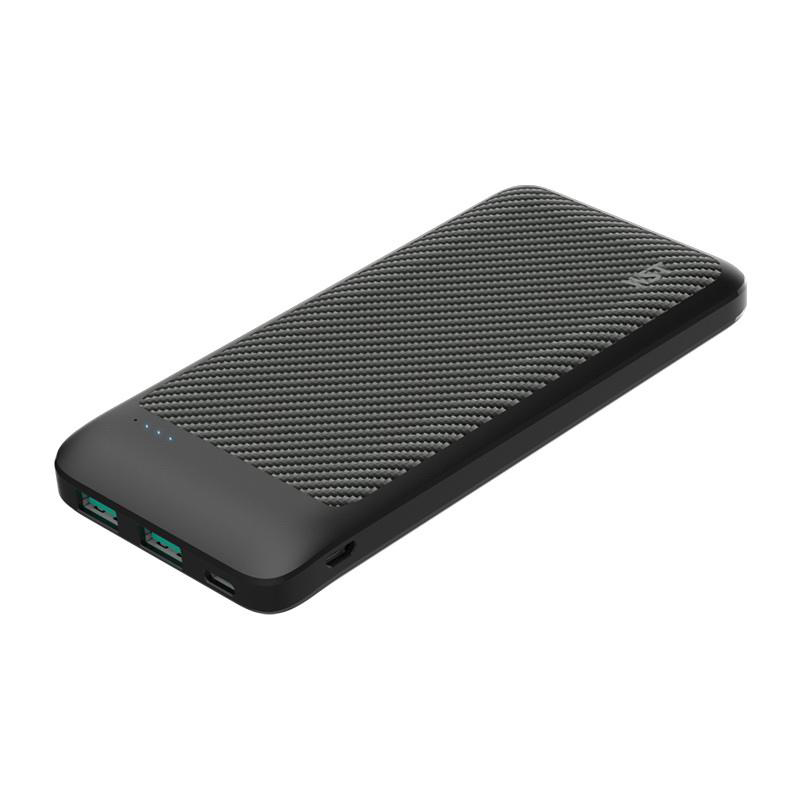 Type-C Output Ultra Slim 10000mAh Universal BATTERY Pack Portable Charger Power Bank (Black)