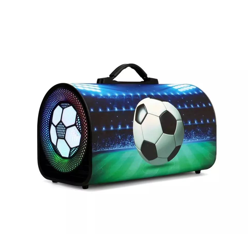 Soccer Design Tunnel Subwoofer Bluetooth Wireless SPEAKER TTD-603A (Blue)