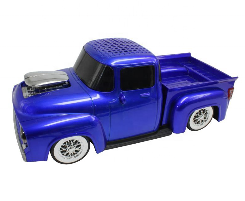 Pickup Truck Bluetooth Speaker with Radio - Portable Wireless Audio for CELL PHONES (Blue)