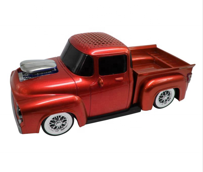 Pickup Truck Design Portable Wireless Bluetooth Speaker with Radio WS538 (Red)