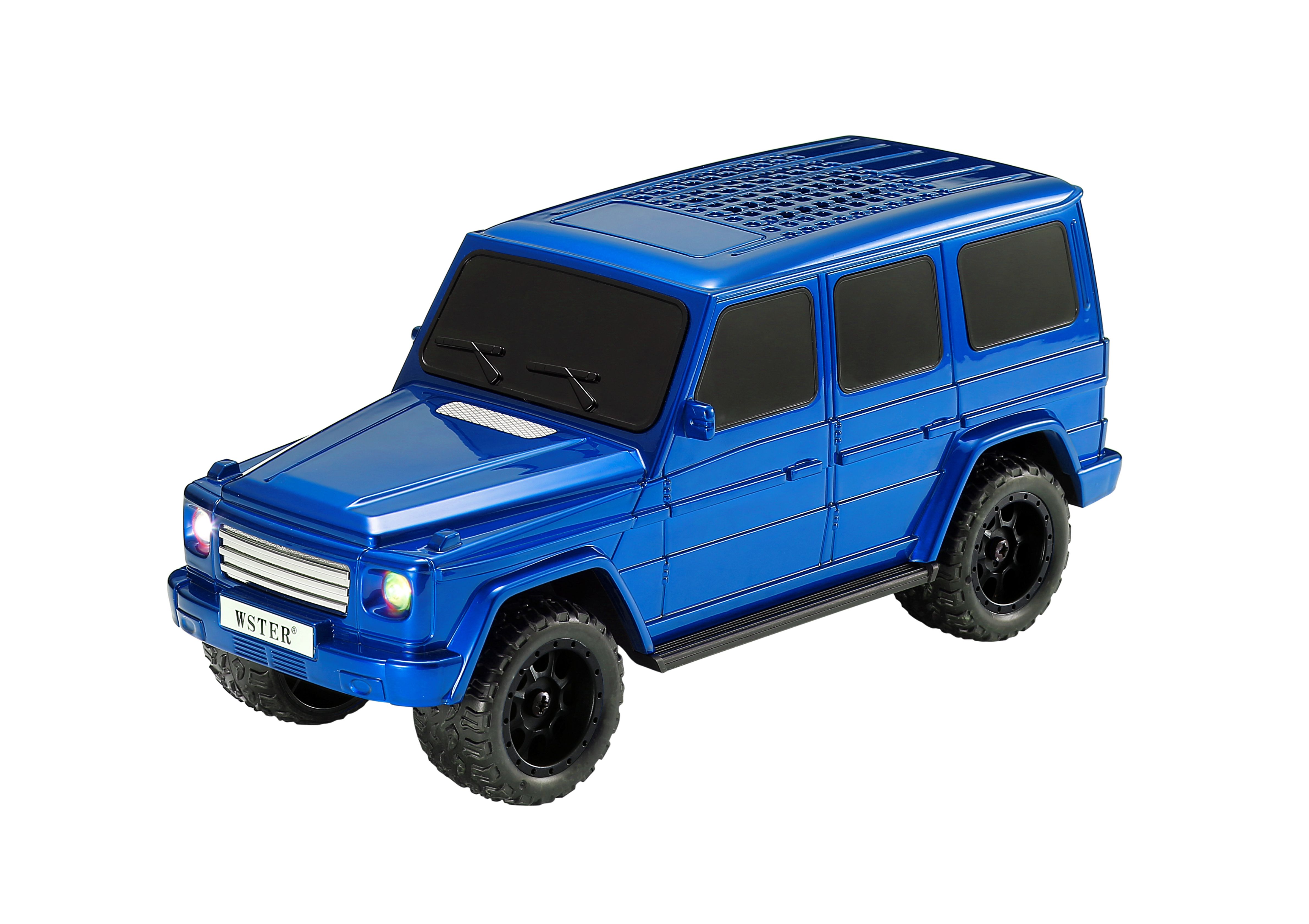 SUV-Shaped Rugged Bluetooth Speaker with LED Lights for Cell Phones - Compact Off-Road Design