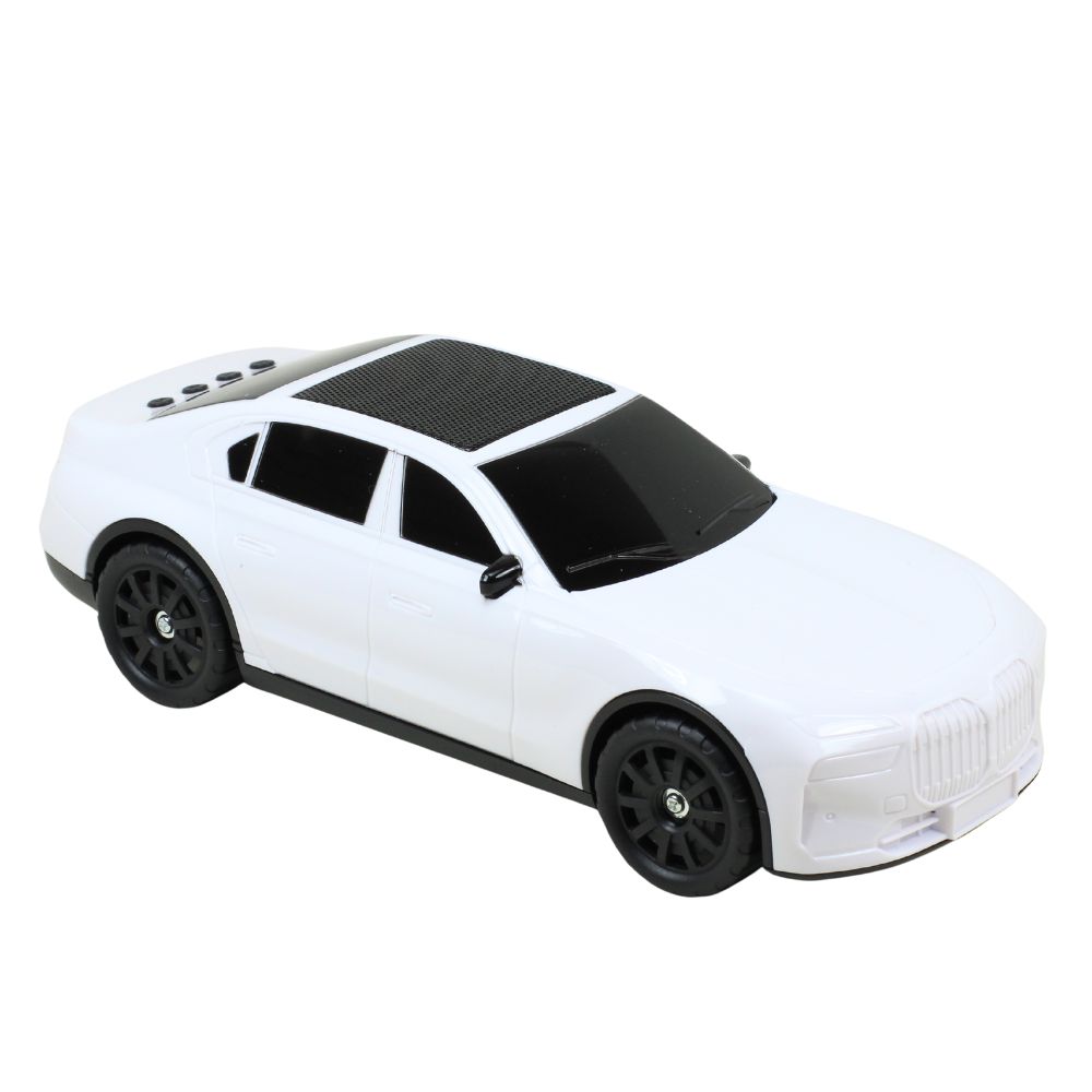 Solar CAR Design Bluetooth Speaker X703 Portable AUDIO with Media Support - White