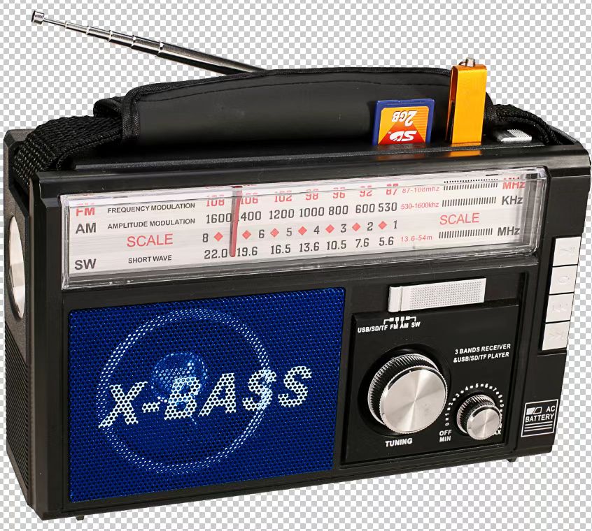Radio de chantier sans fil 20V – FM, Bluetooth, USB – Système haut-parleurs  bass-reflex – Sans batterie, ni chargeur