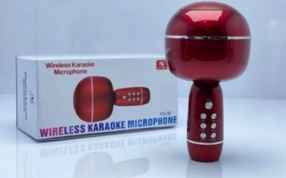 Karaoke Sing MUSIC Microphone Portable Handheld Bluetooth Speaker KTV YS09 (Red)