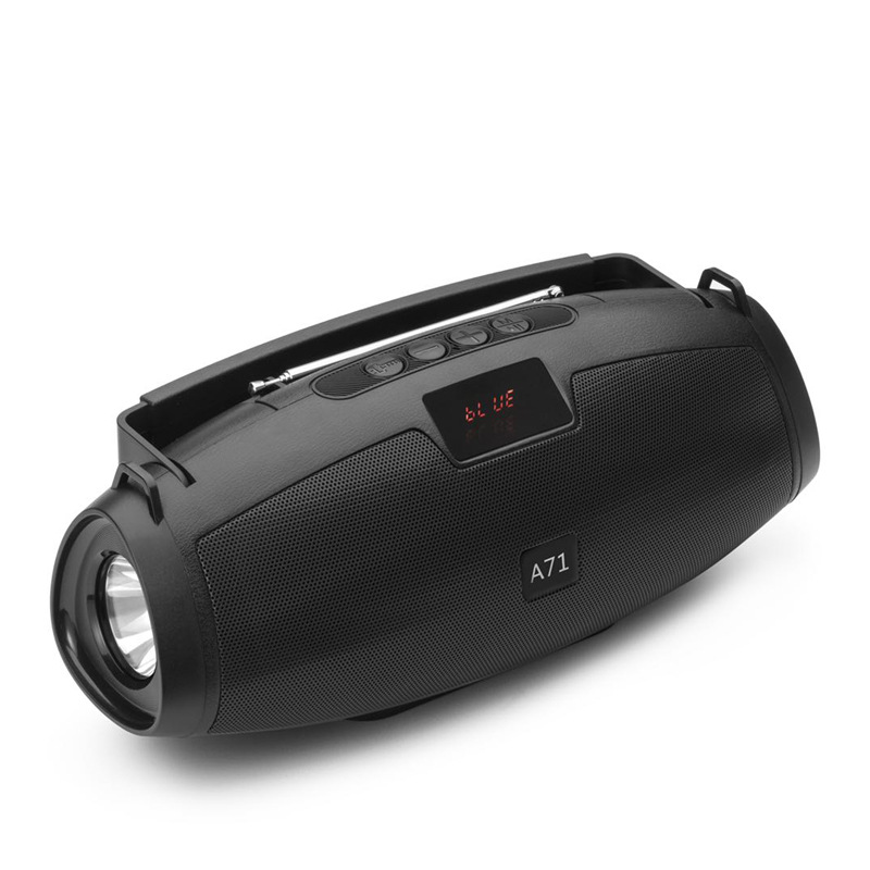 Multifunction Large Carry Flash Light Portable Bluetooth Speaker YGA71 (Black)