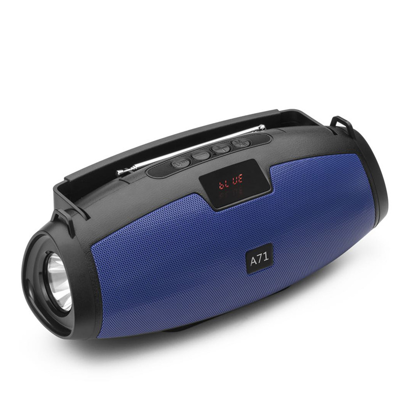 Multifunction Large Carry Flash Light Portable Bluetooth Speaker YGA71 (Blue)