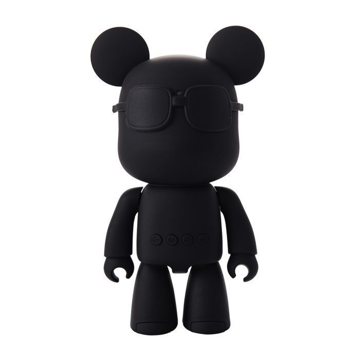 Tiny Robot Bear Cub Cool SUNGLASSES Portable Wireless Bluetooth Speaker (Black)