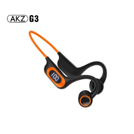 Open Ear Bone Conduction Earhook Design Bluetooth Wireless Headset HEADPHONE AKZ-G3 (Red)