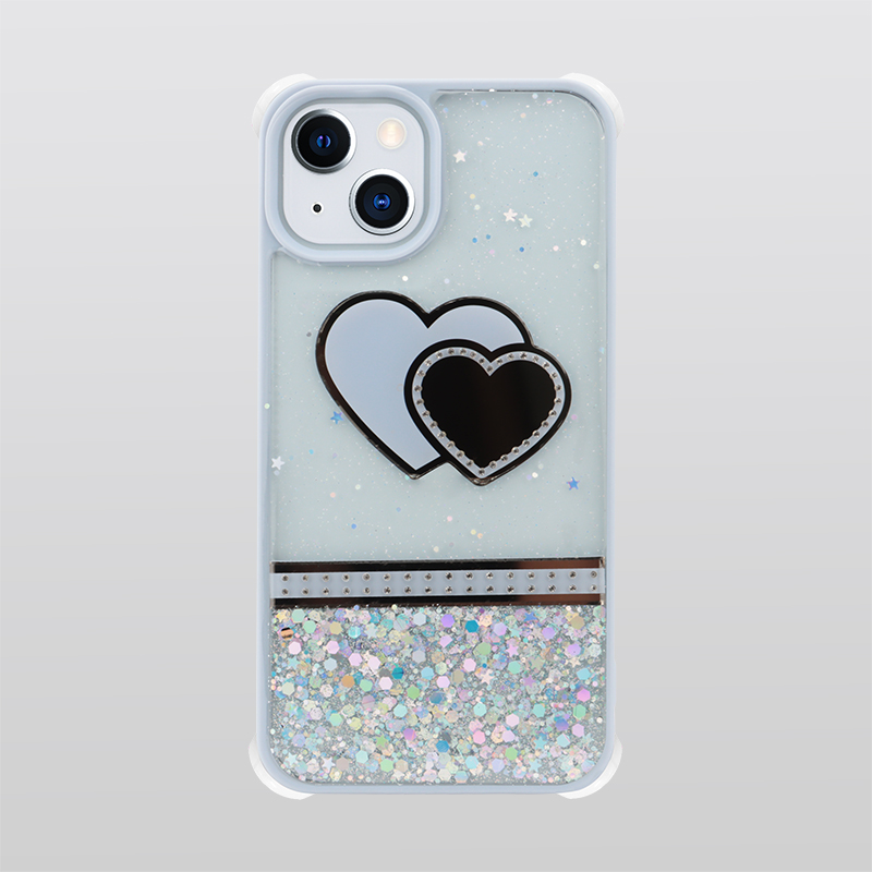 Glitter Jewel DIAMOND Armor Bumper Case with Camera Lens Protection Cover for Apple iPhone 13