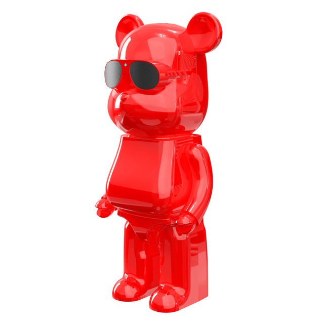 Cool Sunglasses Robot Bear Body Wireless Bluetooth SPEAKER B2 (Red)