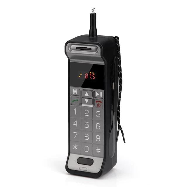 Classic TELEPHONE Design FM Radio Portable Bluetooth Speaker B216 (Silver)