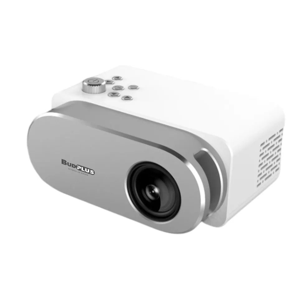 1080P Multimedia Home Theater Video Projector With Speaker Built in Game Support and Remote (White)