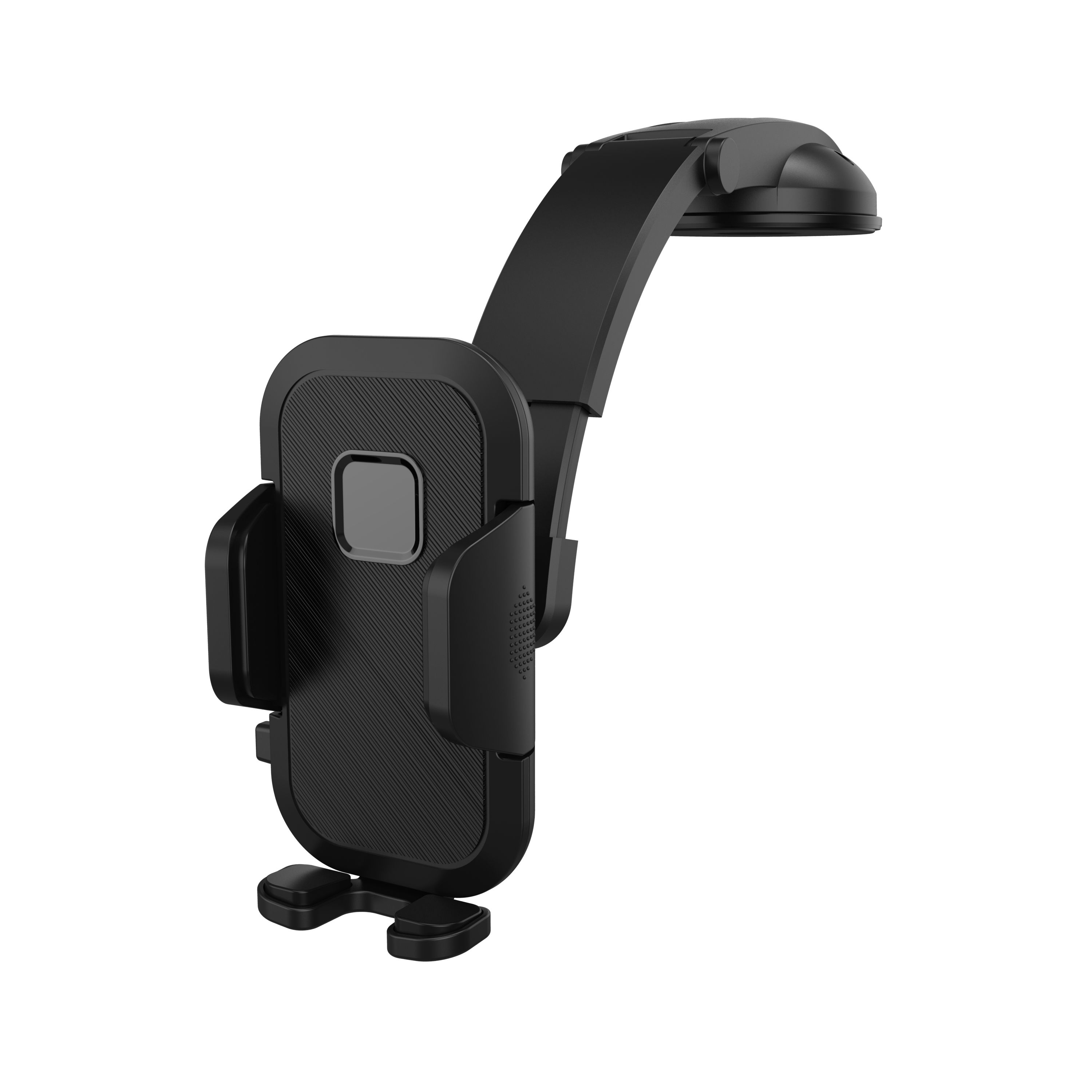 Dashboard Suction Cup Sticky Car CELL PHONE Holder Mount Hands Free C035-Clip (Black)